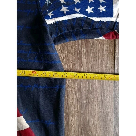 American Flag Eagle Polo T-Shirt Mens XXL USA Constitution Graphic Vintage - Picture 9 of 10